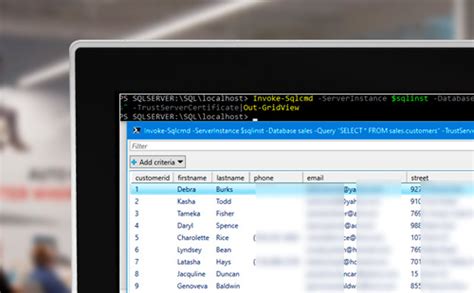 Invoke-Sqlcmd 的图像结果