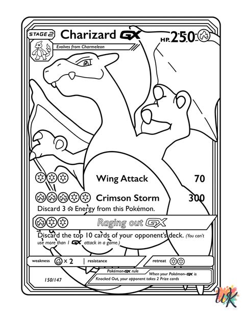 20 Pokemon Card Coloring Pages For Kids - ColoringPagesWK