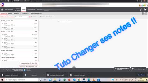 Image result for Comment Changer Mes Notes PRONOTE
