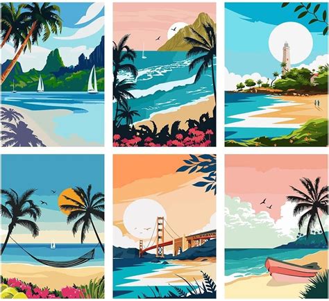 Paint by Number Fridays: Mountains and Beaches, The Memorial Union ...