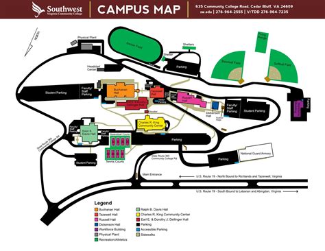 Southside Virginia Community College Campus Map