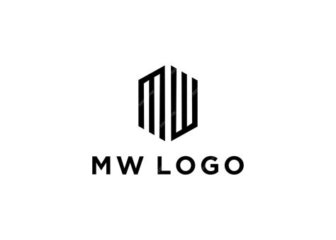 Premium Vector | Mw logo design vector illustration