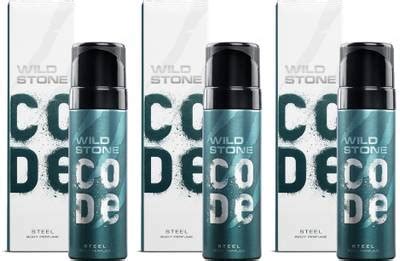 Wild Stone CODE Steel Pack of 3 (150ml each) Perfume Body Spray - For ...