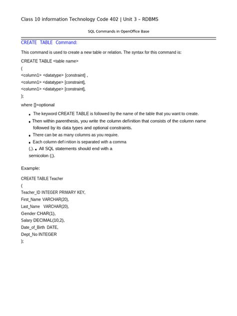 SQL Commands Syntax 的图像结果