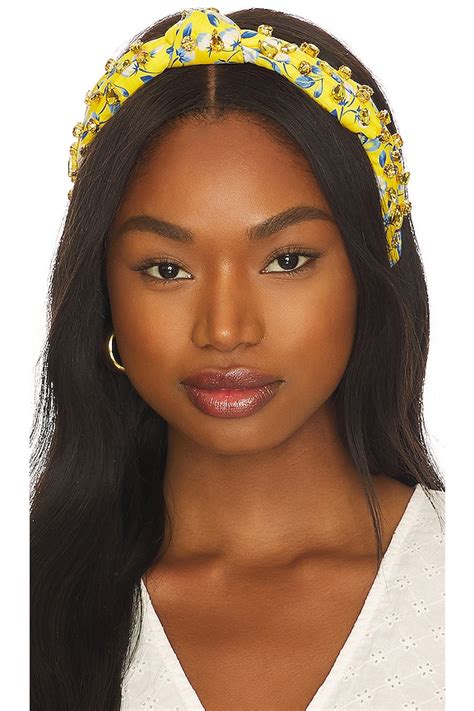 Lele Sadoughi x Liberty London Jeweled Knotted Headband in Folkdance ...
