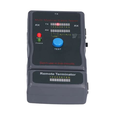 RJ45 Wire Finder, ABS Shell DC 9V 25MA Network Line Tester Drop Proof ...