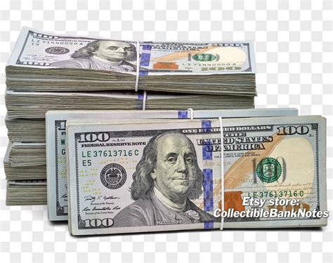 PICTURE for SALE: Banded Money Stack of Hundred Dollar Bills 100 PNG ...