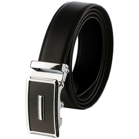 Labnoft Men's PU Leather Auto Lock Belt