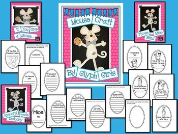 Mouse Craft with Writing Options by Glyph Girls | TPT