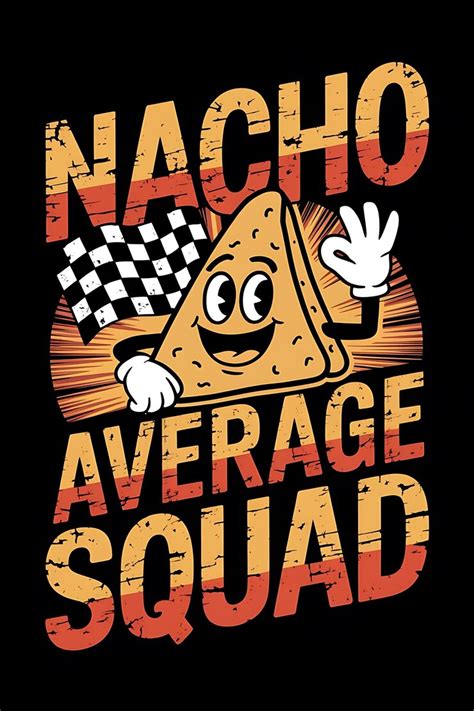 A vintagestyle illustration of a cartoon nacho chip with a smiling face ...
