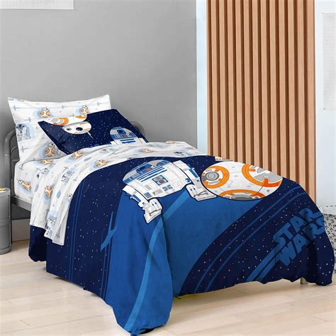 Amazon.com: Saturday Park Star Wars Droids Twin Bed Set - 5 Piece 100% ...