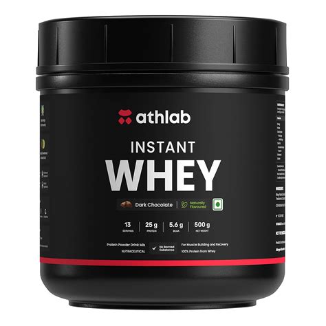 Athlab (by Nutrabay) Instant Whey Protein, 25g Protein | No ...