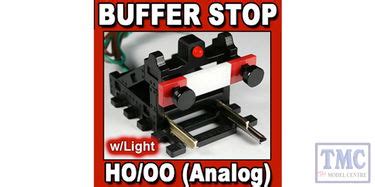 PBF-HO-02 Proses HO/OO Scale Buffer Stop w/Light (DC DCC Wired)