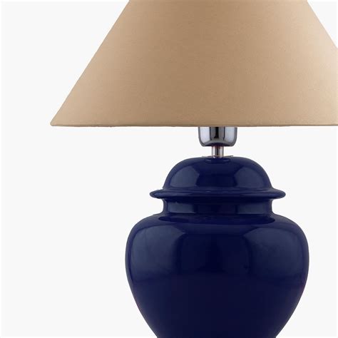 Buy HOMESAKE Corsica Blue Ceramic Pot Shaped Base Table Lamp - 33x40 cm ...