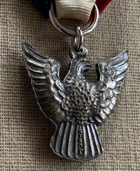 Vintage 1970s EAGLE SCOUT Boy Scouts Rank MEDAL & PALM BSA Award Badge ...
