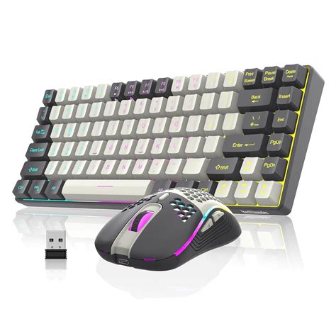 Amazon.in: Buy RedThunder K84 Wireless Keyboard and Mouse Combo, RGB ...