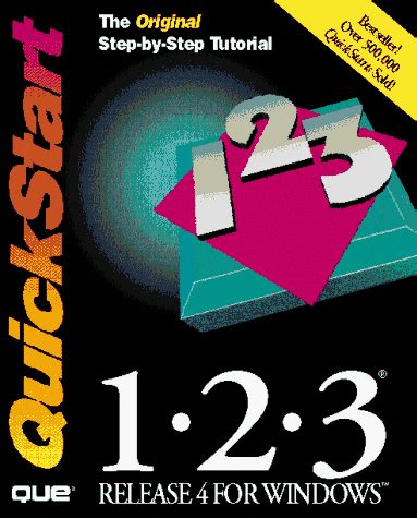 Buy 1-2-3 Release 4.0 for Windows Quickstart Book Online at Low Prices ...