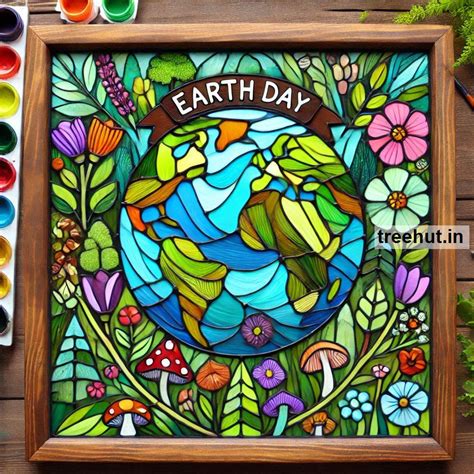 Earth Day Stain Glass Painting Ideas