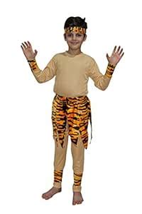 Buy Kaku Fancy Dresses Mowgli Costume/Trible Costume,Jungle Trible ...