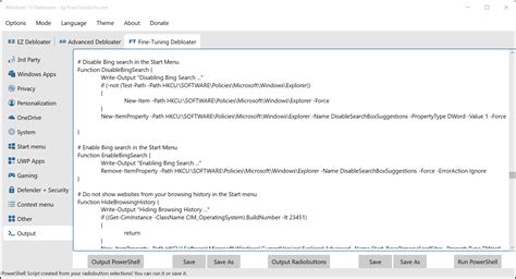 Image result for Debloater Script GUI Commands