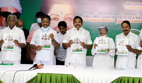 AIADMK seeks to outsmart DMK, unveils super populist manifesto for ...