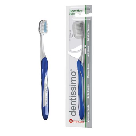dentissimo SWISS BIODENT Premium Oral Care Sensitive Soft Toothbrush ...