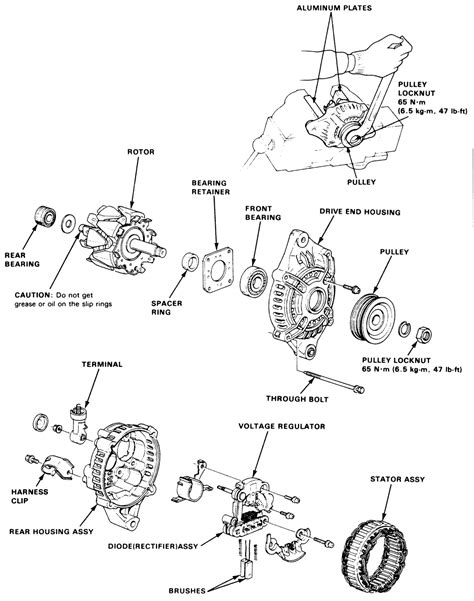 Image result for Alternator Exploded-View