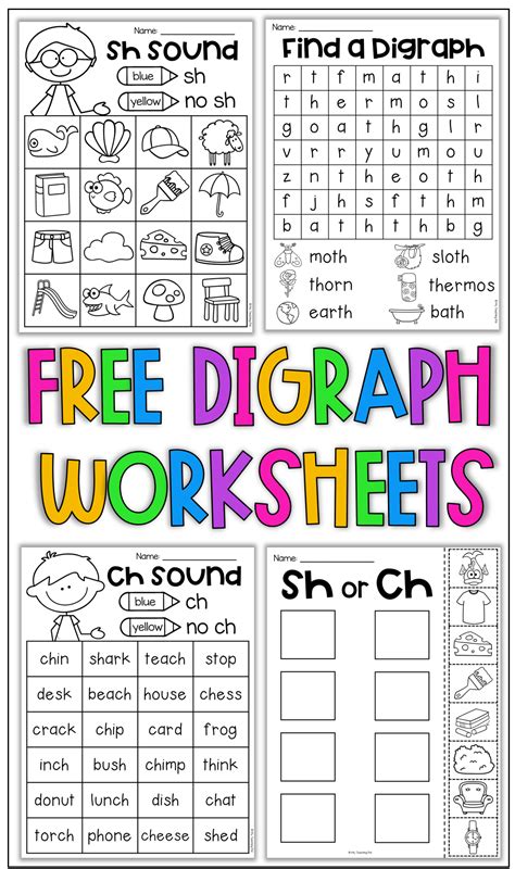 Digraph Worksheets For Kindergarten - Adriansonfifth