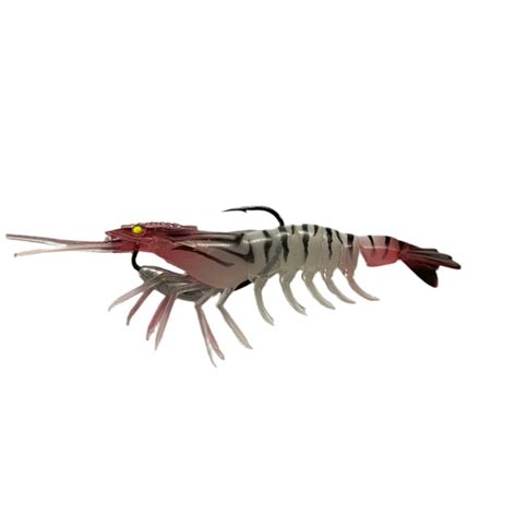 Gfin Crazy Prawn Soft Plastic Baits with Weedless Hook | Slow Sinking
