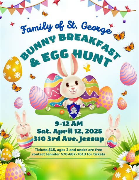 Family of Saint George Bunny Breakfast & Egg Hunt, 310 3rd Ave, Jessup ...