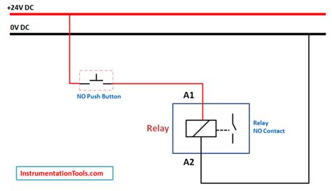 Image result for Control Relay Latch around a Push Button