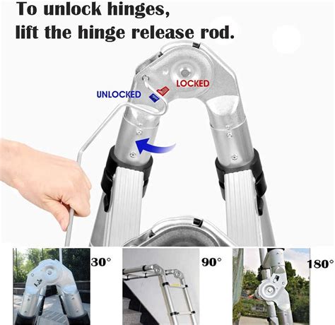 Bowoshen Telescopic Loft Ladder 16.5Ft Extendable India | Ubuy