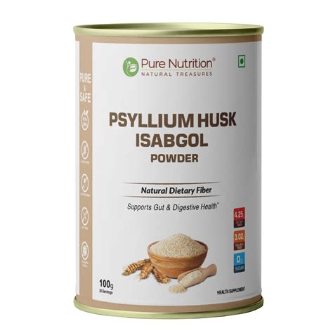 Pure Nutrition Psyllium Husk Isabgol Powder – Natural Dietary Fiber