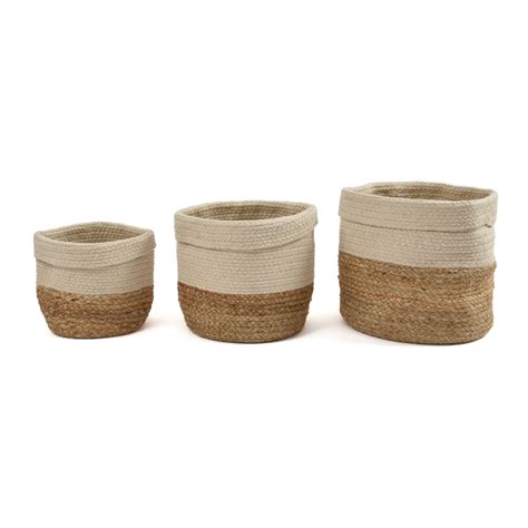 Braided Storage Basket: Set of 3 – Sashaaworld