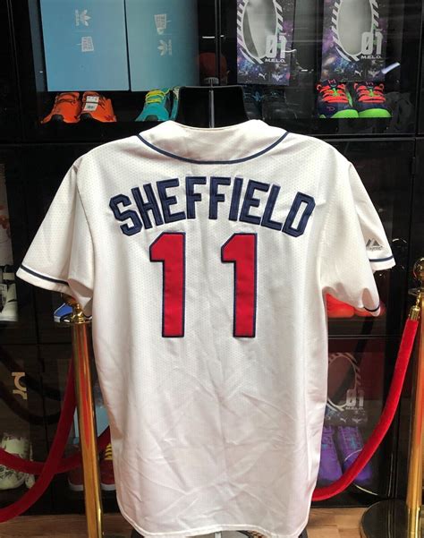 MLB Atlanta Braves Gary Sheffield #11 Jersey By Majestic Size L | eBay