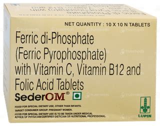 Sederom Tablet 10 - Uses, Side Effects, Dosage, Price | Truemeds
