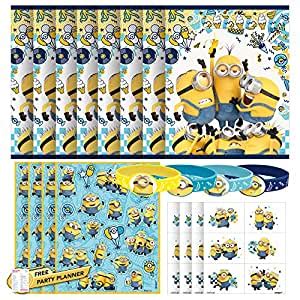 Unique Minions Party Favors Party Bundle | Sticker Sheets, Loot Bags ...