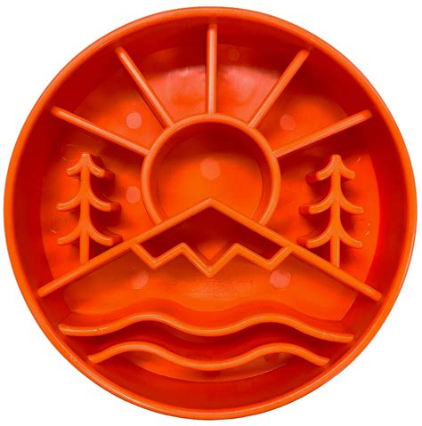SodaPup Great Outdoors Slow Feeder Bowl Orange – Four Muddy Paws
