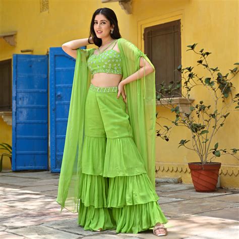 Limelight Sharara With Shrug Set For Women Online – UrbanStree