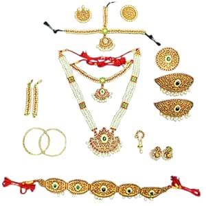 Buy Gold Plated Bharatanatyam Jewellery Set for Girls | Traditional ...