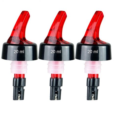 3 Pcs Automatic Measured Bottle Pourer Quick Shot Spirit Measure Pourer ...