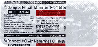 Donepaze M 55 Mg Tablet 10 - Uses, Side Effects, Dosage, Price | Truemeds