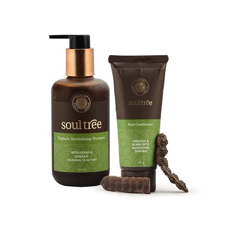 Buy SoulTree Triphala Revitalising Shampoo, 250ml with Hibiscus Hair ...