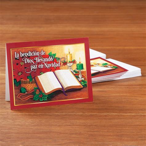 God's Blessing Spanish Language Christmas Cards - Walter Drake