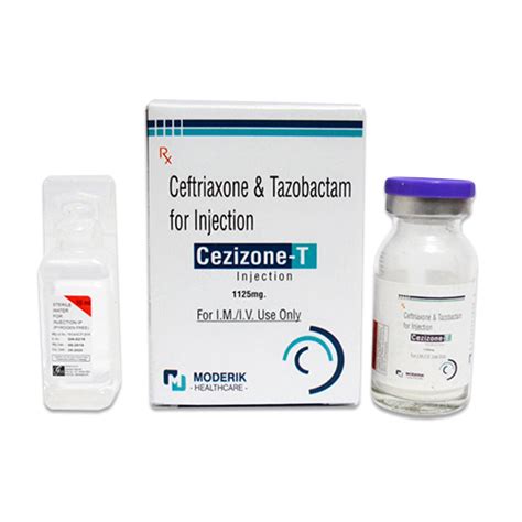 CEZIZONE-T 1.125 Injection Moderik Healthcare