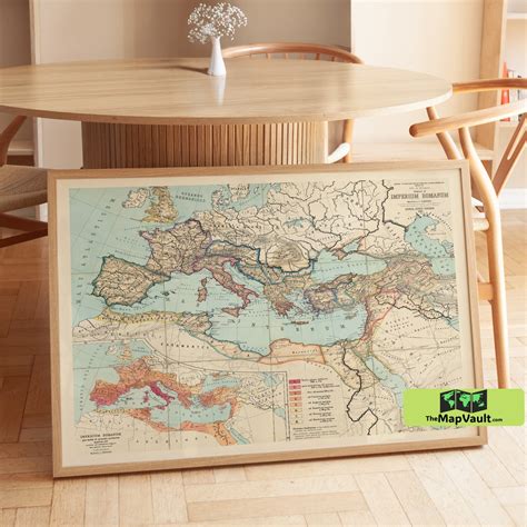School Map of the Roman Empire – Historical Roman Empire Geography Map – TheMapVault - british empire height of power map