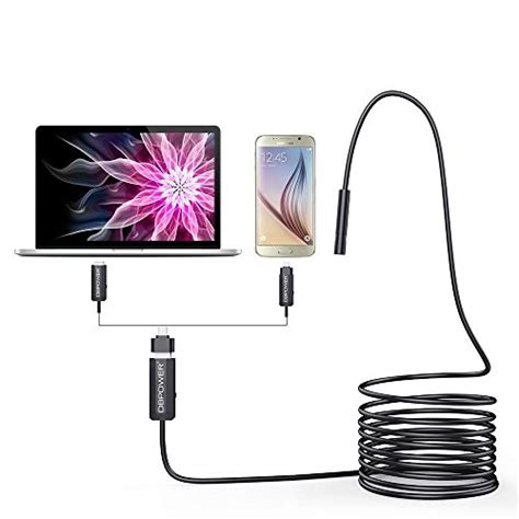 DBPower 2 Million Pixels CMOS 5M USB Waterproof HD 6-LED Borescope ...