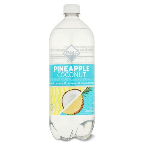 Clear American Pineapple Coconut Sparkling Water, 33.8 Fl Oz, Bottle ...