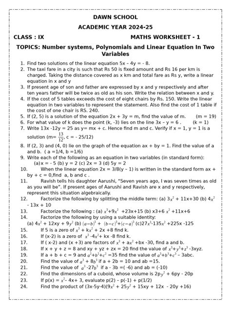 Class 9 Maths Worksheet.pdf 的图像结果