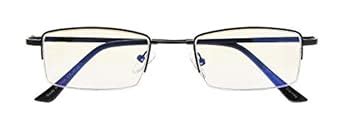 Buy Blue Light Blocking,Reduce Eyestrain,Half-rim Titanium Bridge ...